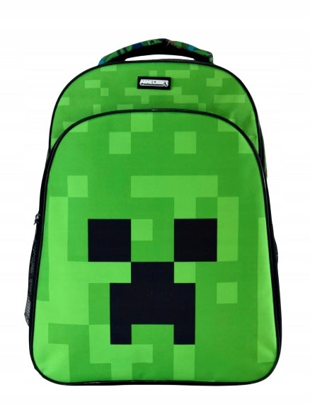 Minecraft School Backpack 42 cm A4 FOR PLAYER GREEN WATERPROOF CREEPER