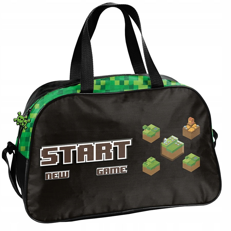 Minecraft Start Sports Bag Game | For Pool WF Travel School Training Brand Paso