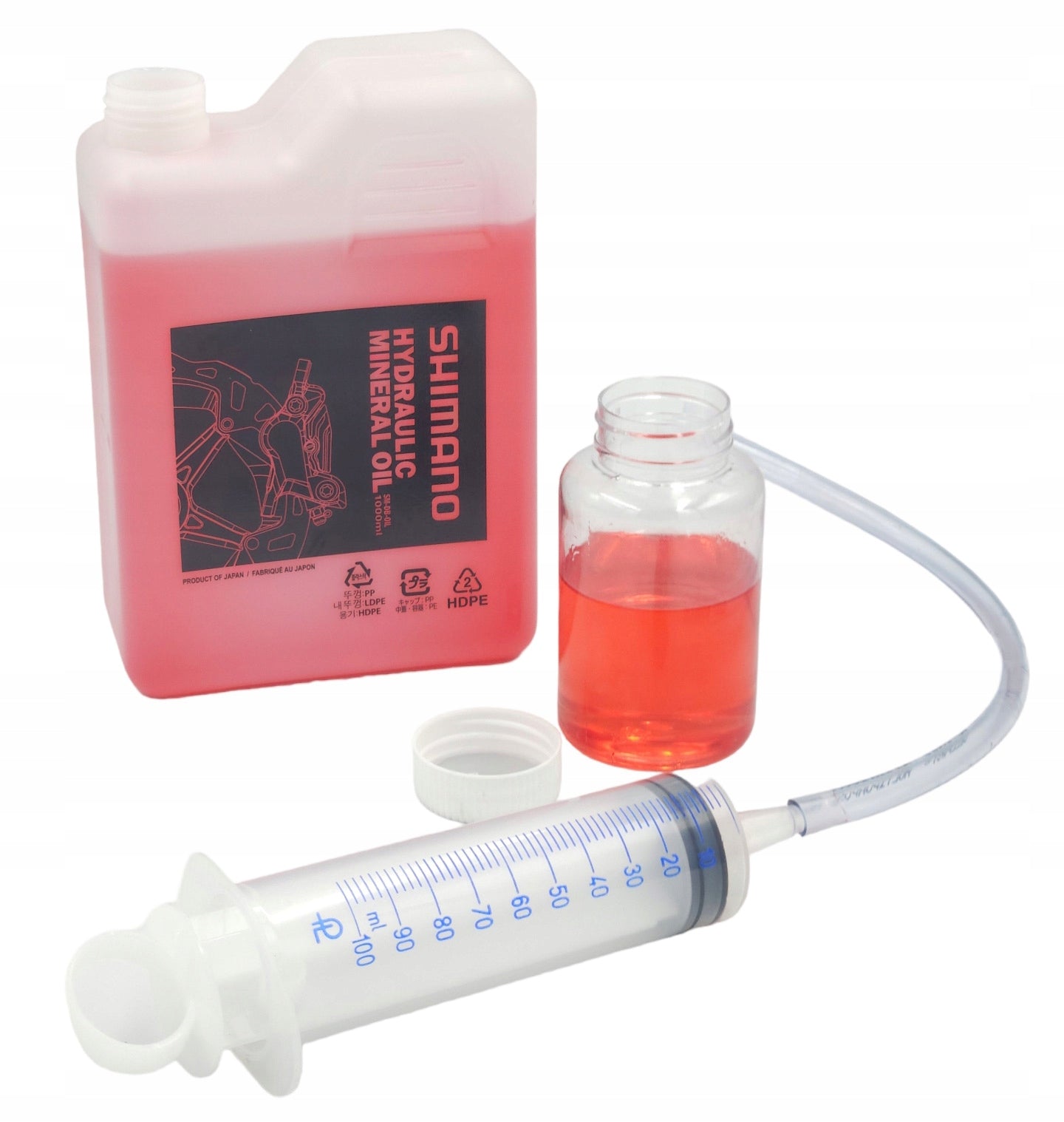 Mineral oil SHIMANO for hydraulic brakes 100ml Packaging capacity 100 ml