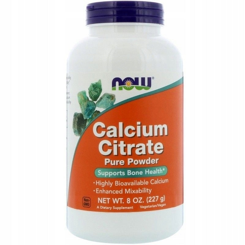 Minerals Calcium Now Foods Calcium Citrate Calcium 227g Packaging status original