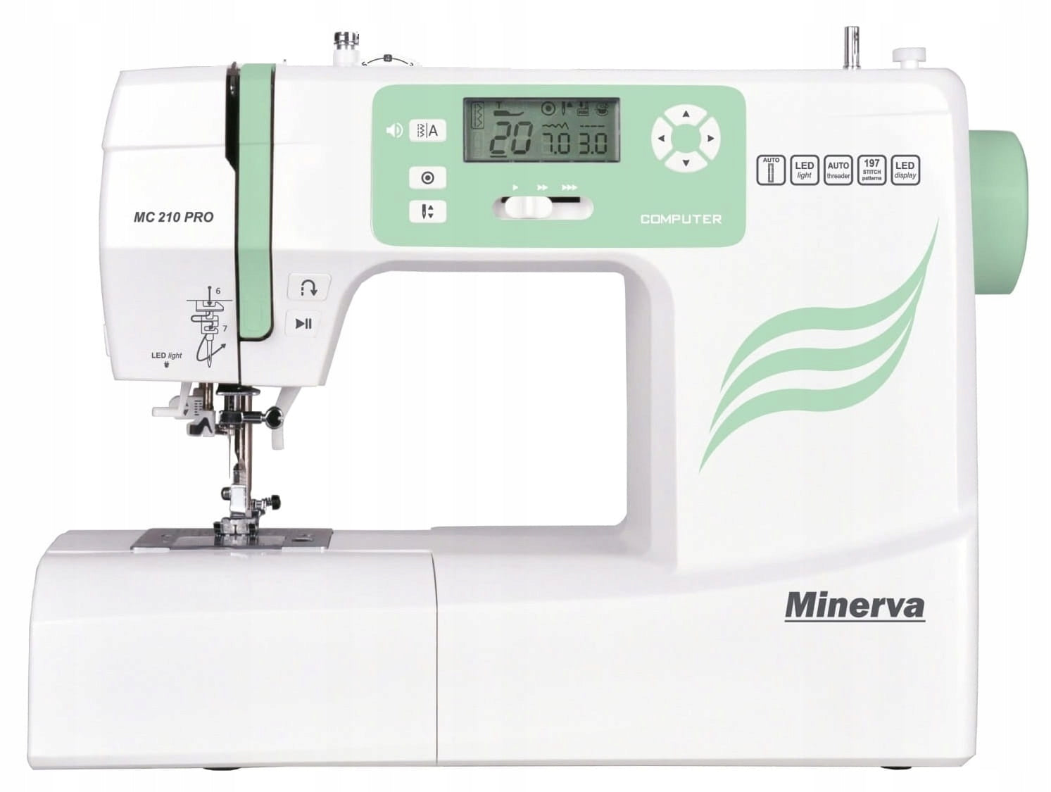 Minerva MC210 Pro Home Sewing Machine