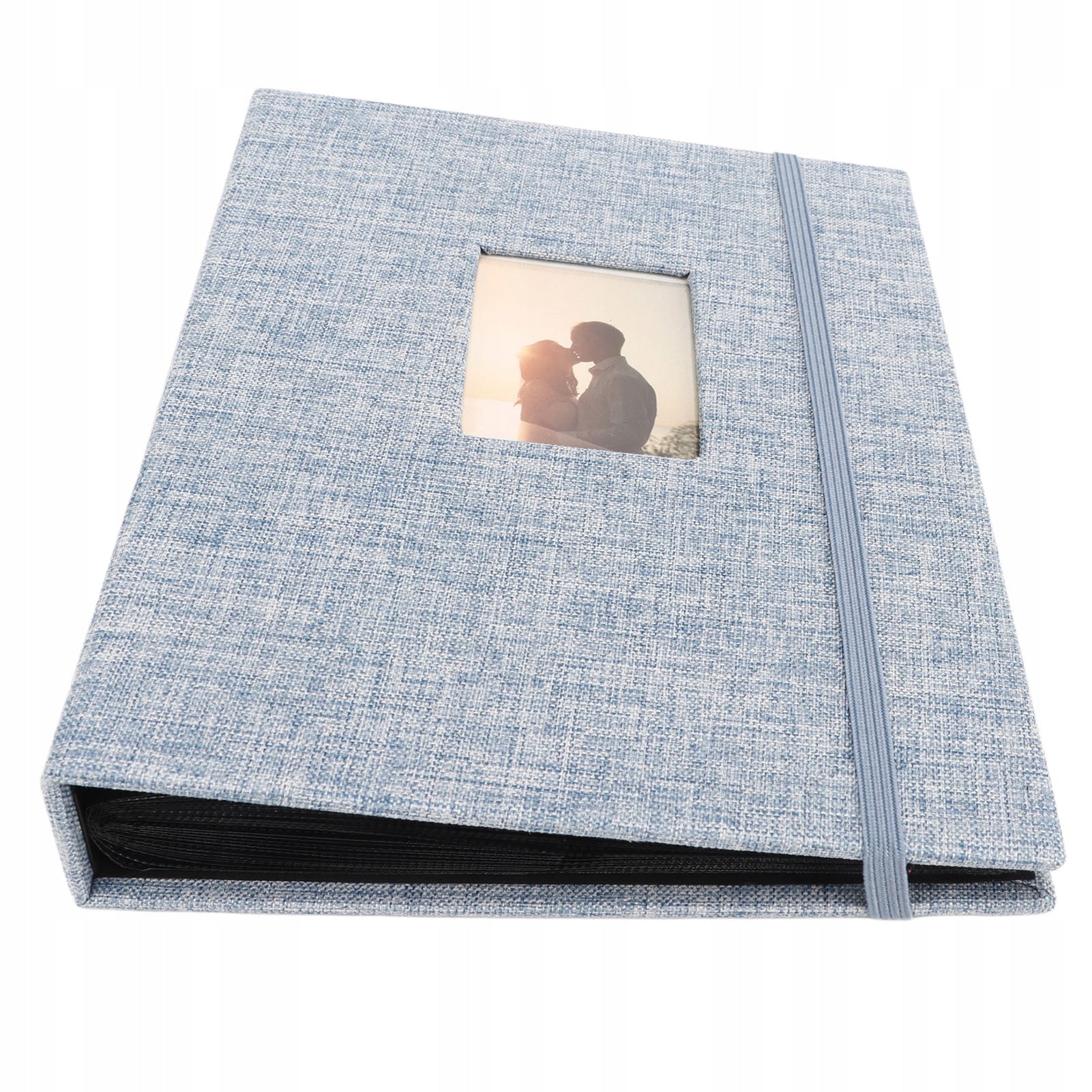 Mini 3 Inch Cotton Hemp Fabric Photo Album, 208 YW Model 9224OPTI
