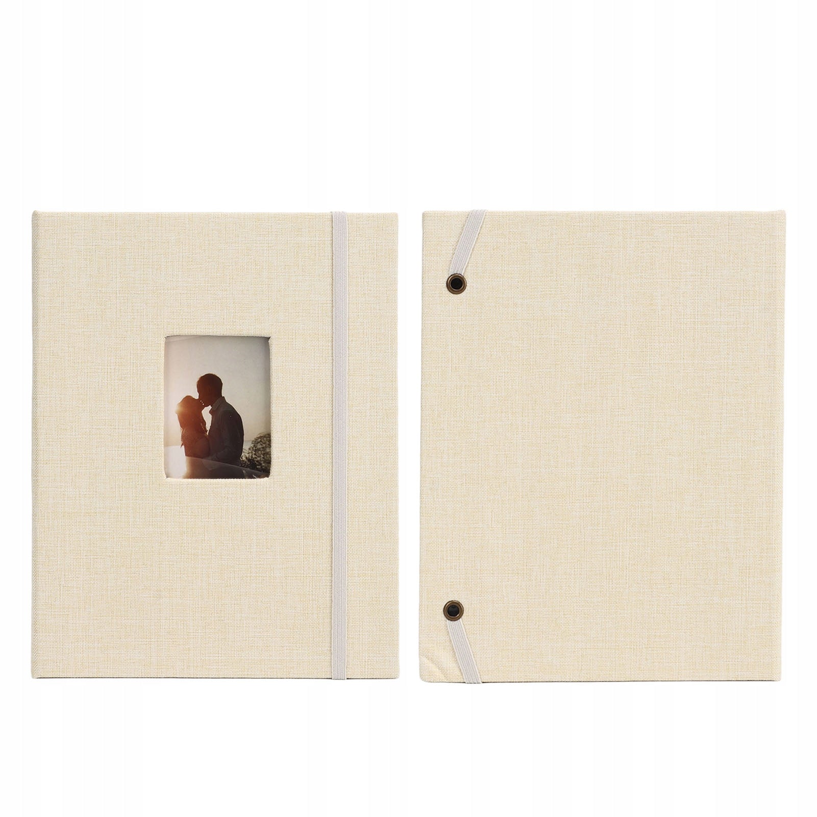 Mini 3in photo album Cotton Hemp Wheven Shell 208 Pocket RP Brand no brand