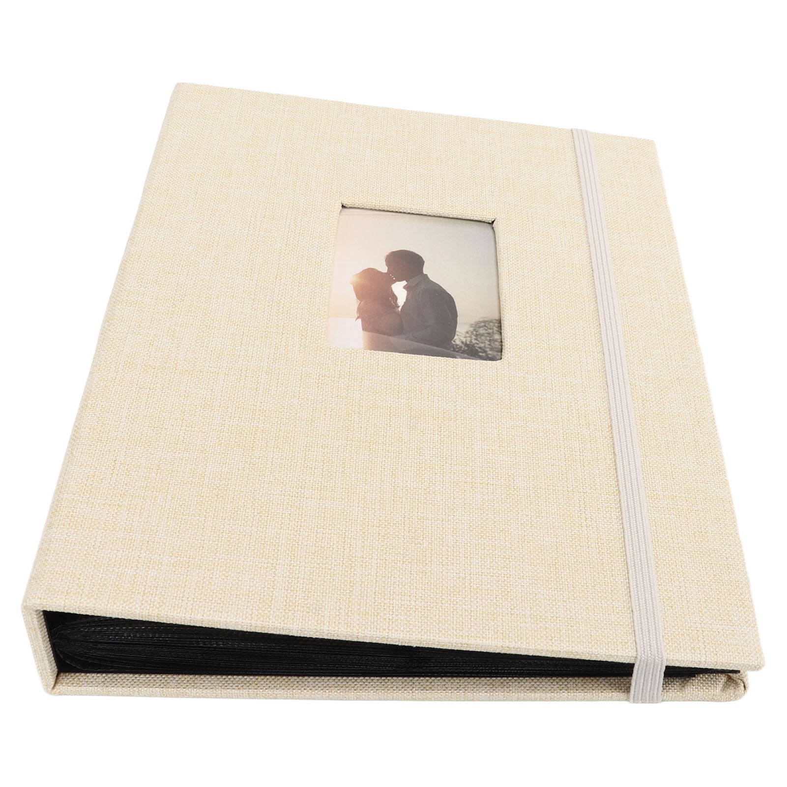 Mini 3in photo album Cotton Hemp Wheven Shell 208 Pocket RP Model 9590EPRY