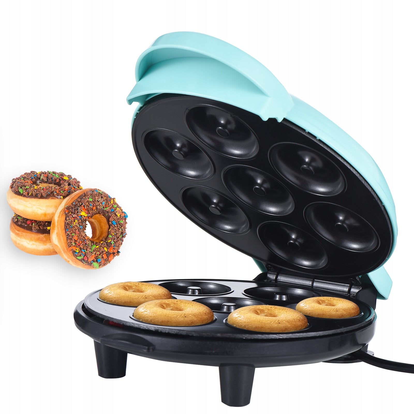 Mini 700W Donut Maker Nonstick Coating