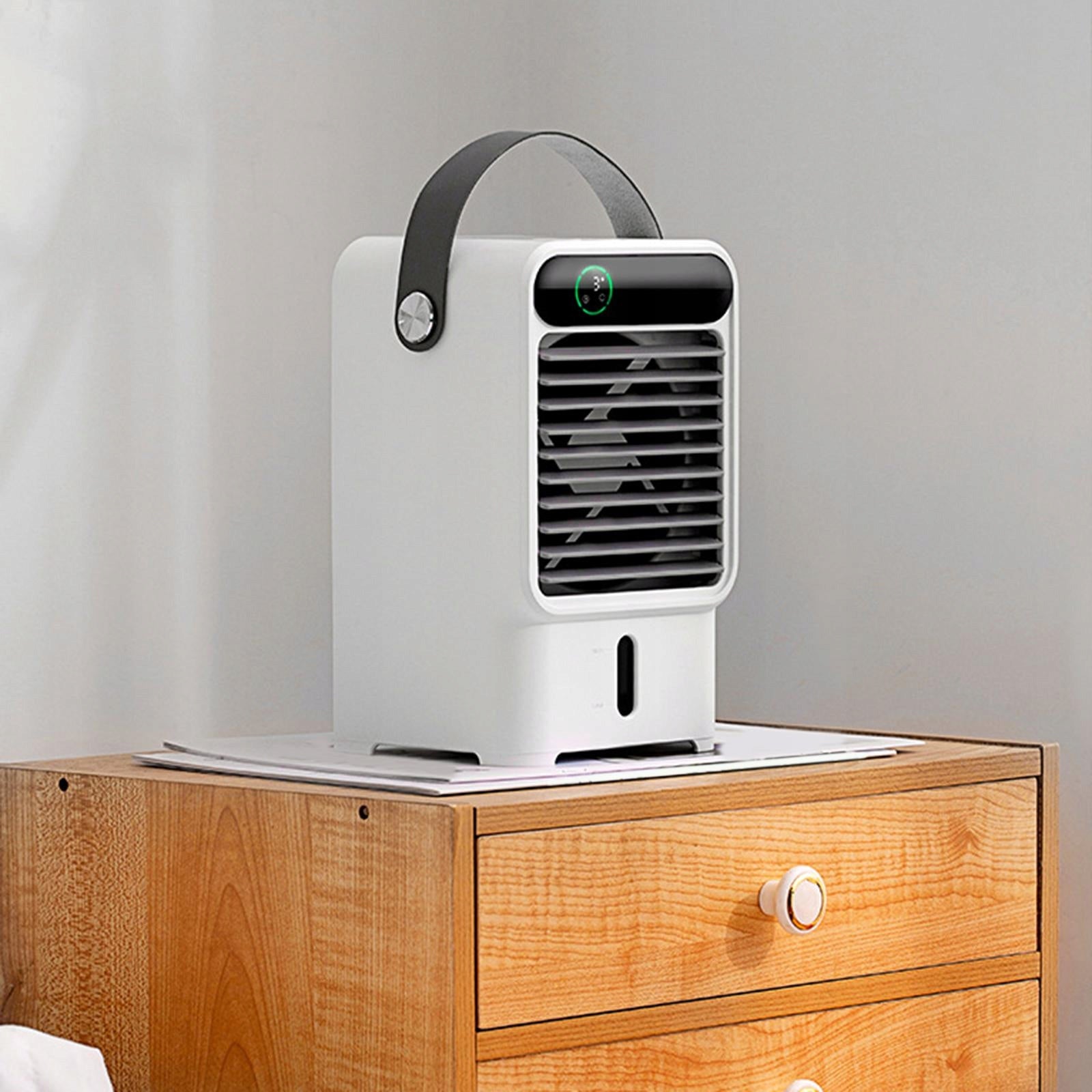 Mini Air Conditioner Desktop Cooling 500ml Timer Power 0 W