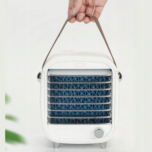 Mini Air Conditioner USB Humidifier LED Desk Fan Portable Manufacturer code wentylator-wiatrak-przenośny-usb-chłodzenie