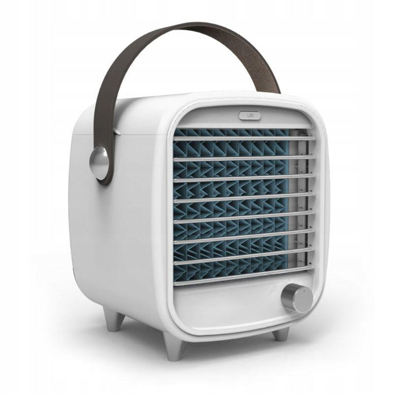Mini Air Conditioner USB Humidifier LED Desk Fan Portable