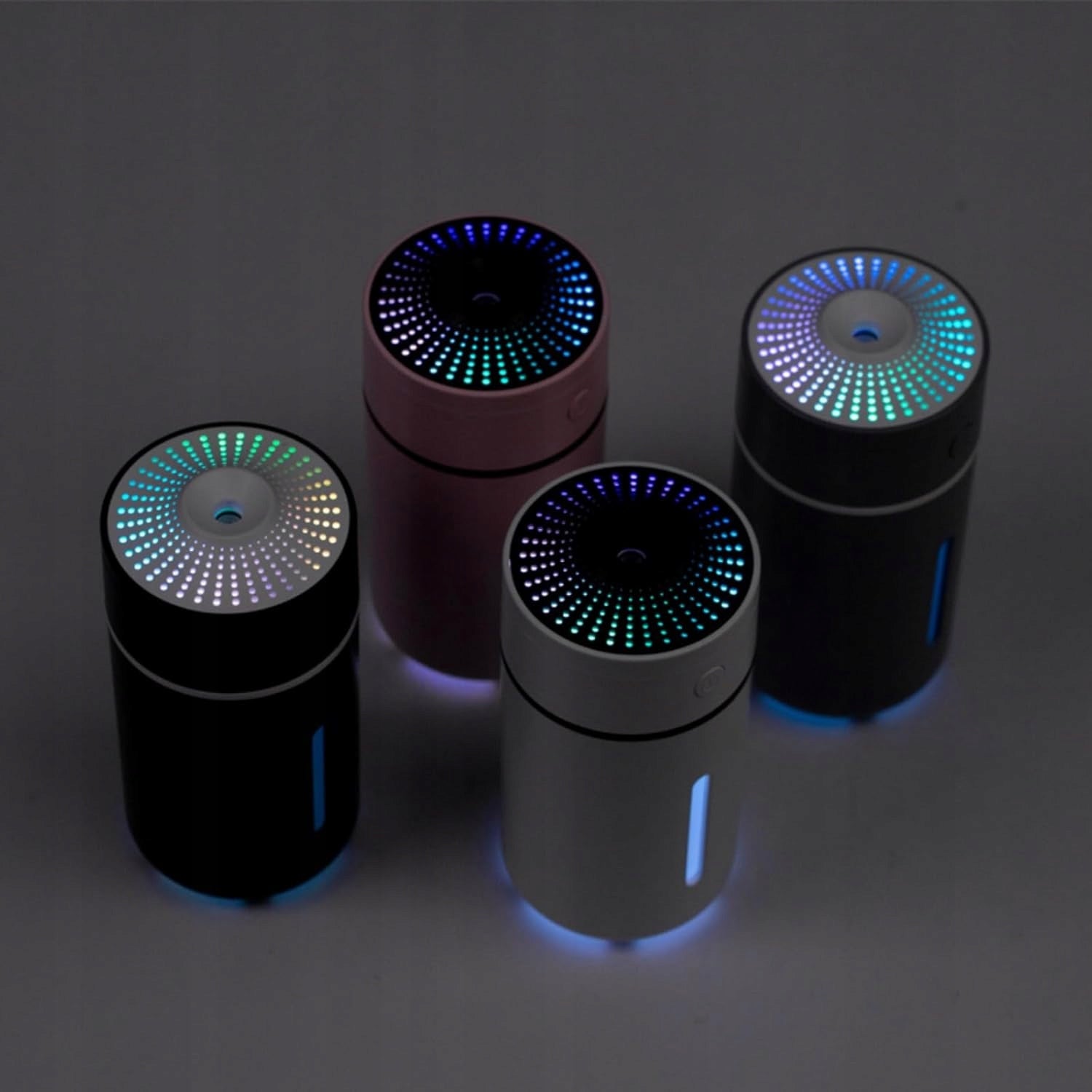 Mini Air Humidifier for Car Home Mist Diffuser Lamp Oil Gift Dominant color white