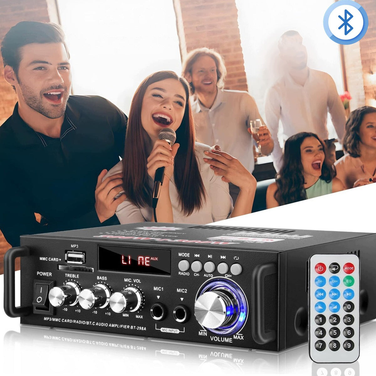 Mini Amplifier HiFi Power Audio Stereo Bass AMP USB MP3 FM Auto 600W Model ergedrgertgesrgt