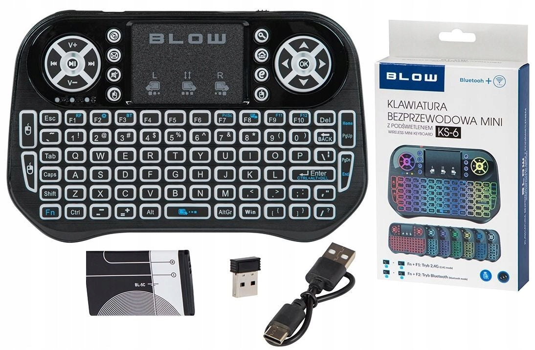 Mini Android Keyboard Wireless + Touchpad Battery Rechargeable BL-5C