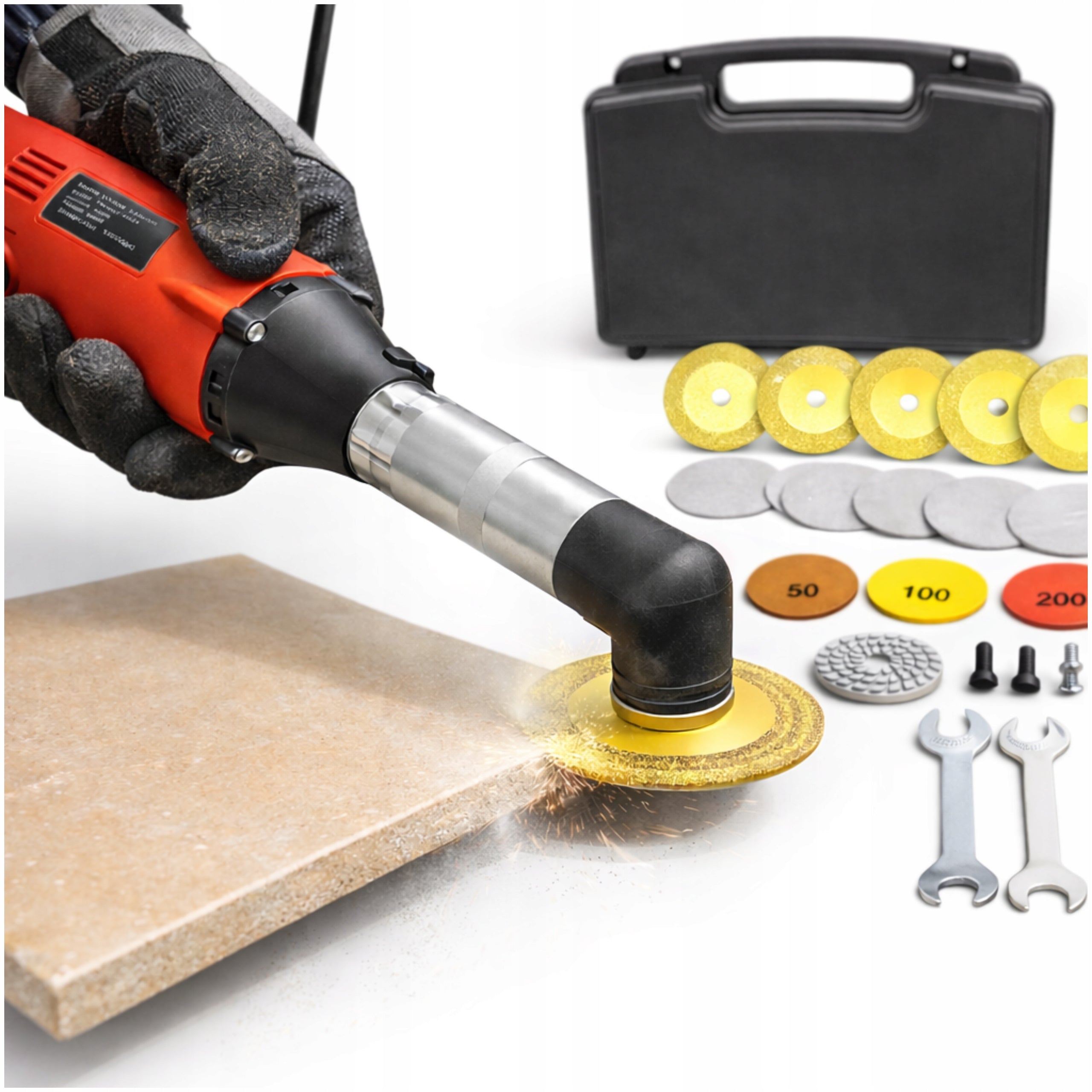 Mini Angle Grinder Network Discs Accessories 350W For Metal Tiles