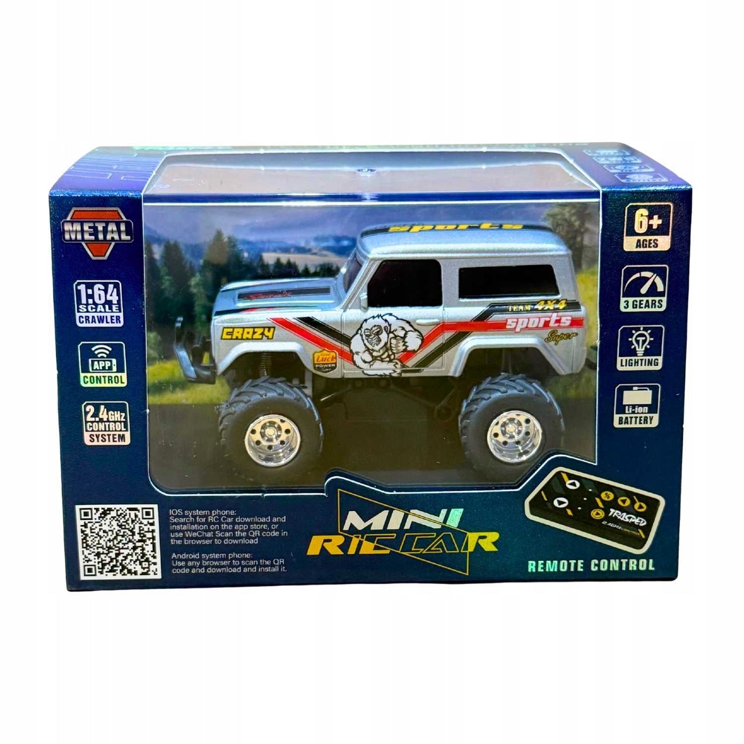 Mini Auto Remote Controlled 1:64 Off-Road Light Li-Ion App Manufacturer code HG4-242
