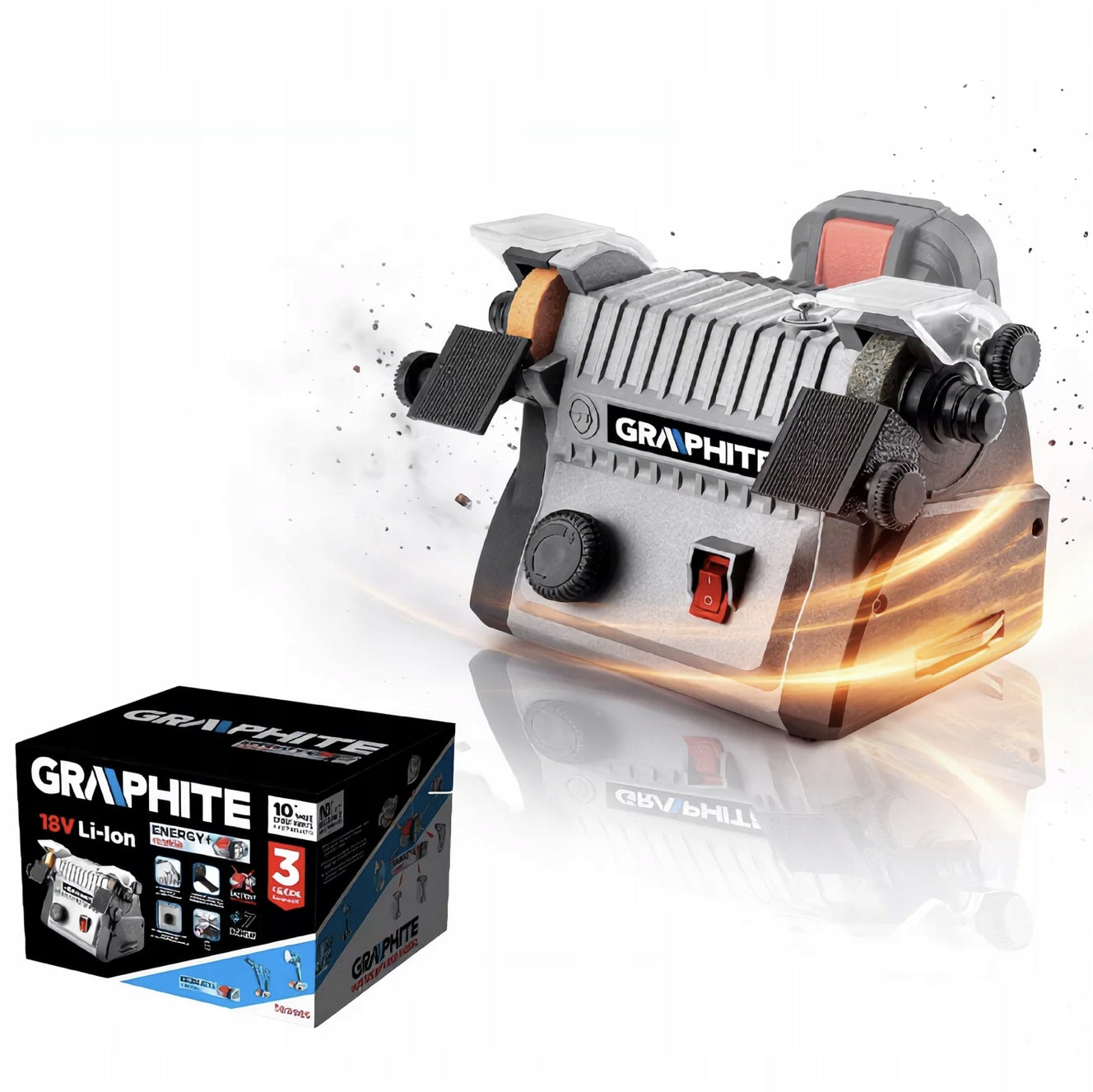 Mini BATTERY Table Grinder 3in1 18V GRAPHITE SOLO