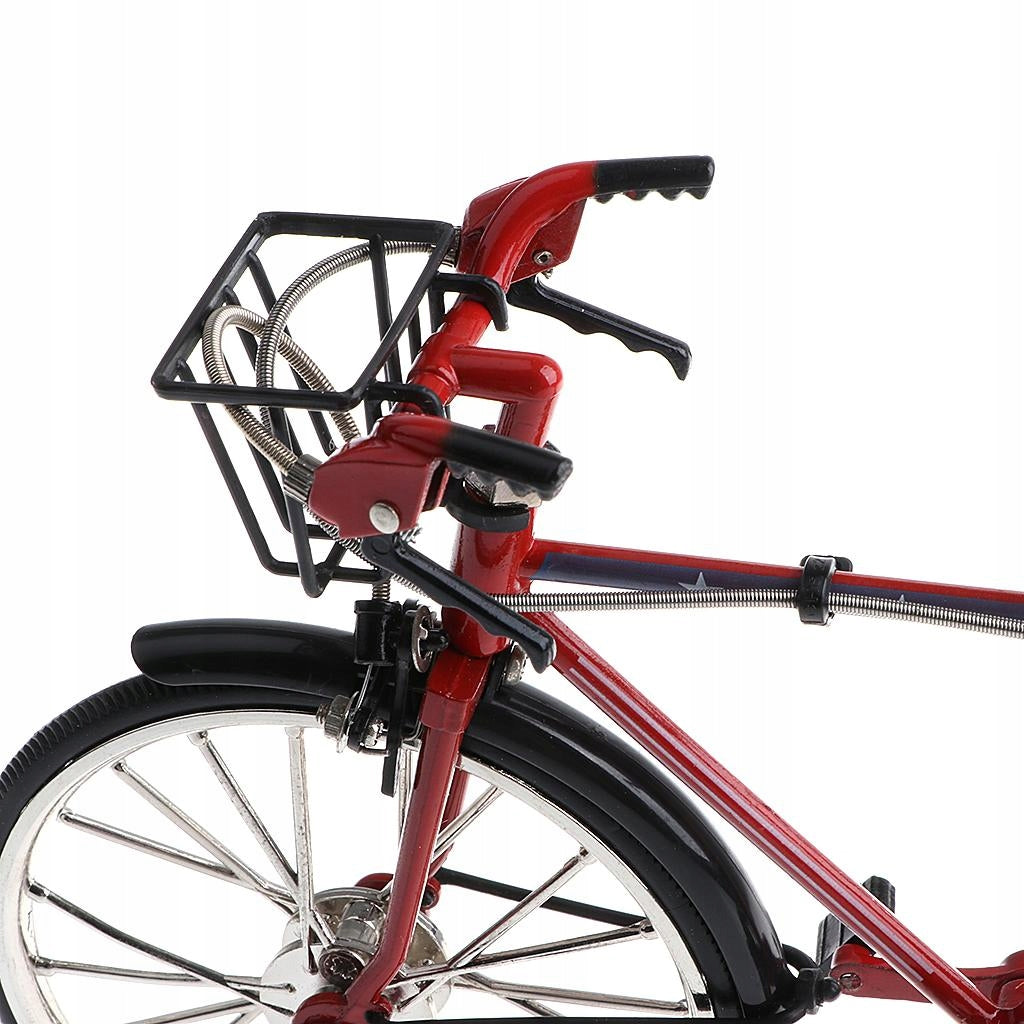 Mini Black Alloy Diecast Models Tandem Bike Bicycle Replica Toys 1:10 Scale Brand no brand