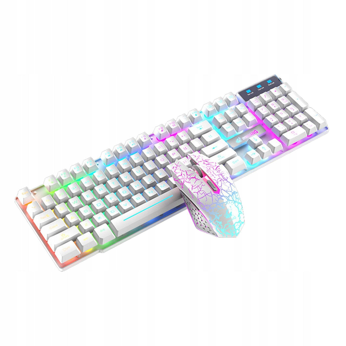 Mini Bluetooth Keyboard And Mouse Wireless For Tablet Smart Phone White