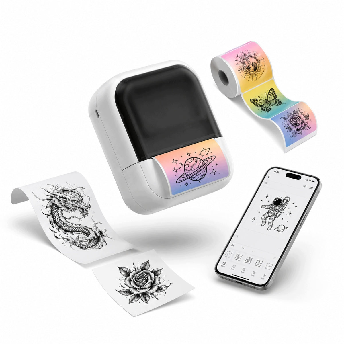 Mini Bluetooth Label Printer Portable Label Maker