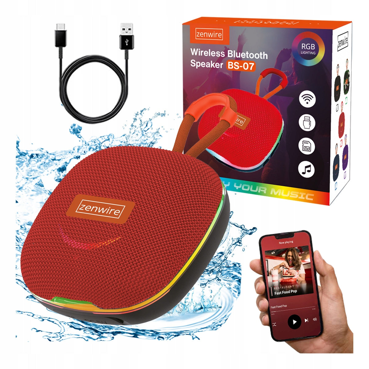 Mini Bluetooth Speaker Portable Boombox Wireless With FM Radio MP3 13W