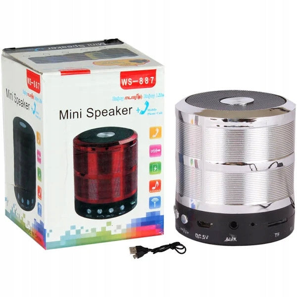Mini Bluetooth Speaker WS-887 Wireless USB microSD Portable Speaker