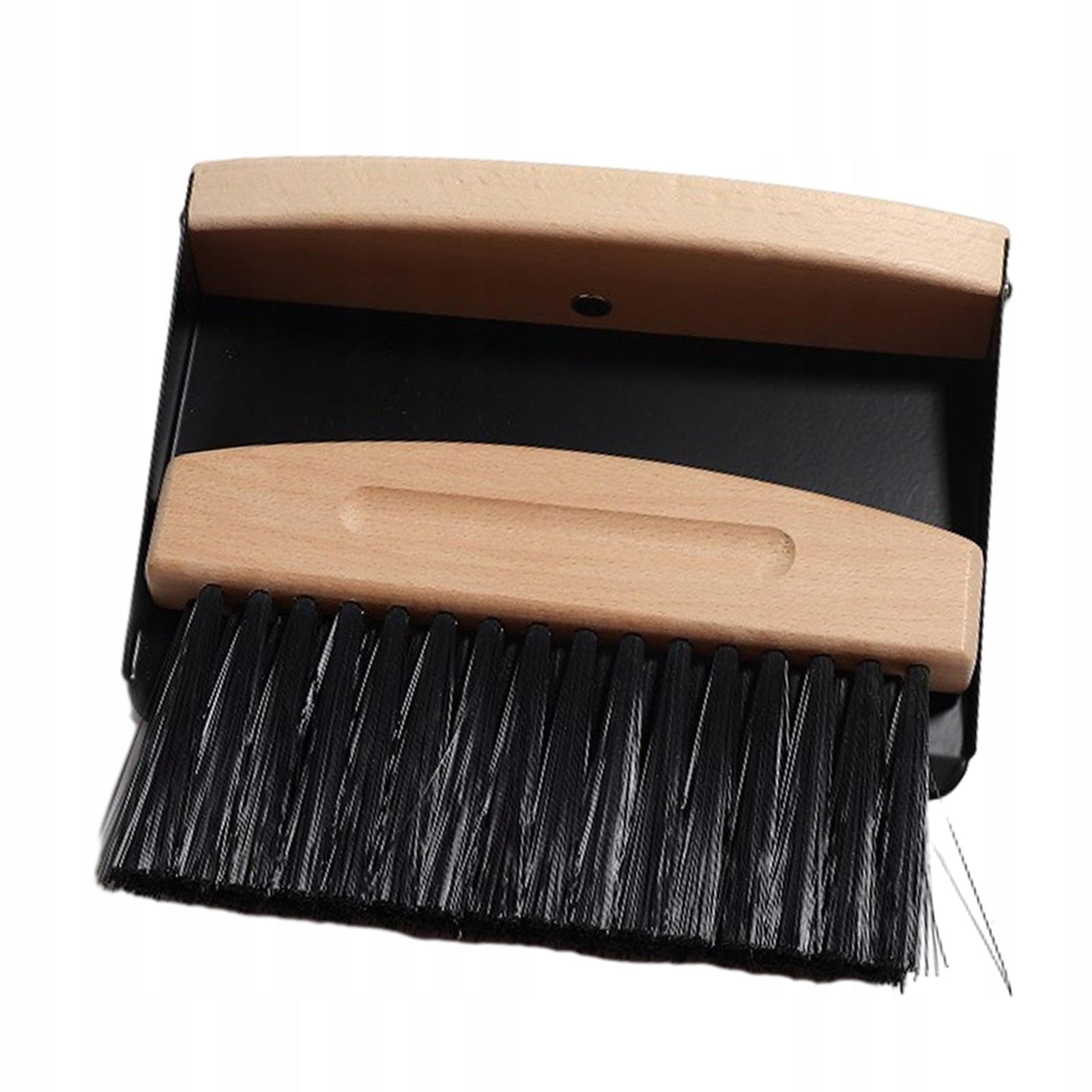 Mini Broom Dustpan Set Small Versatile Household black PET bristles Packaging status original