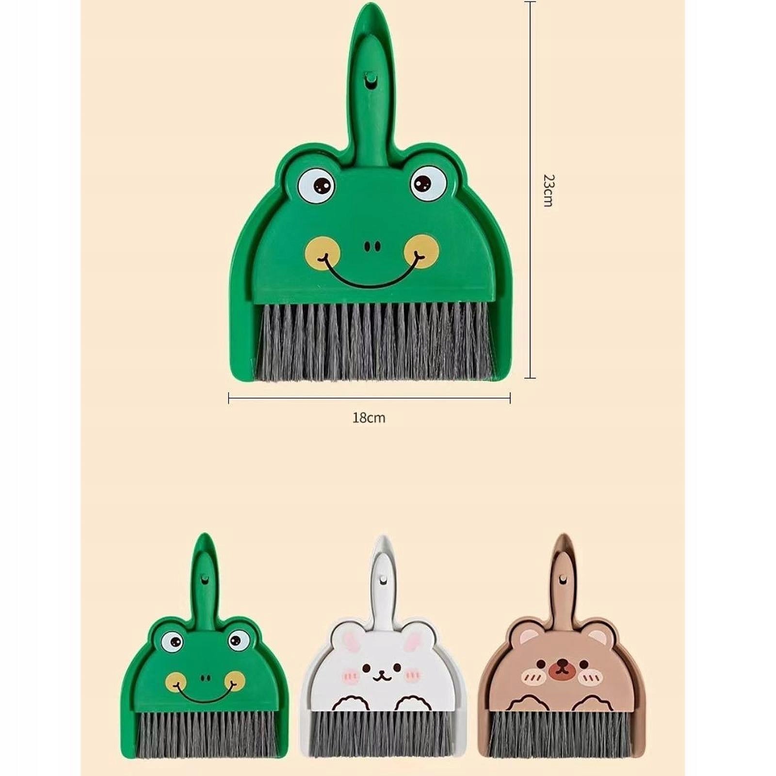 Mini Broom and Dustpan Set Compact Convenient Cleaning Brush and White Packaging status original