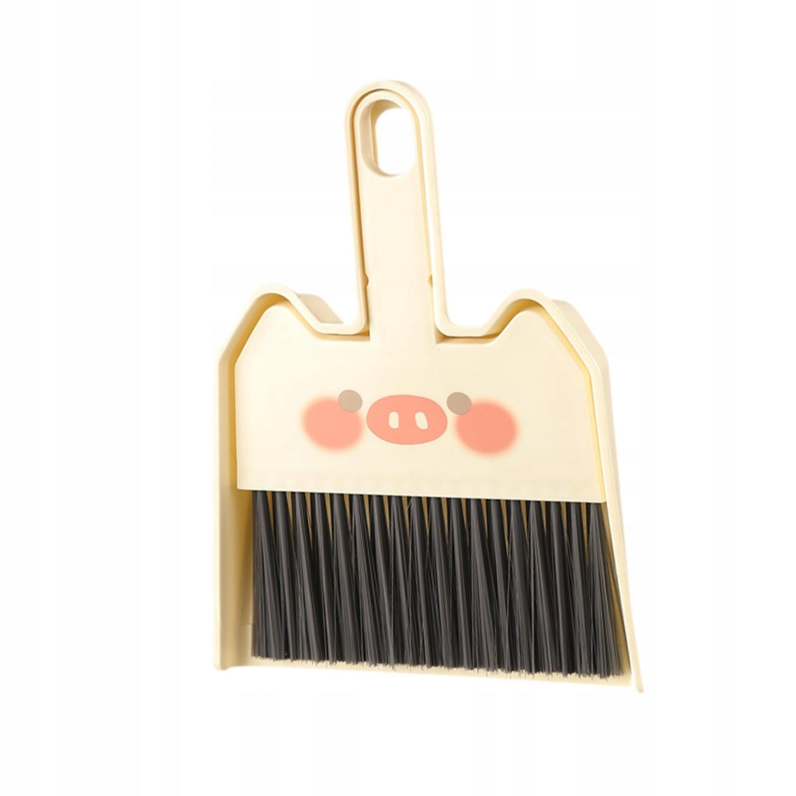 Mini Broom and Dustpan Set Convenient Hang up Compact Cleaning Set Style D Color transparent