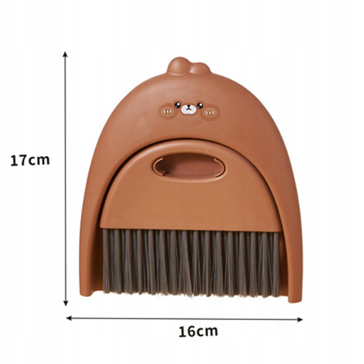 Mini Broom and Dustpan Set Table Small Broom and Dustpan Little brown bear Brand no brand
