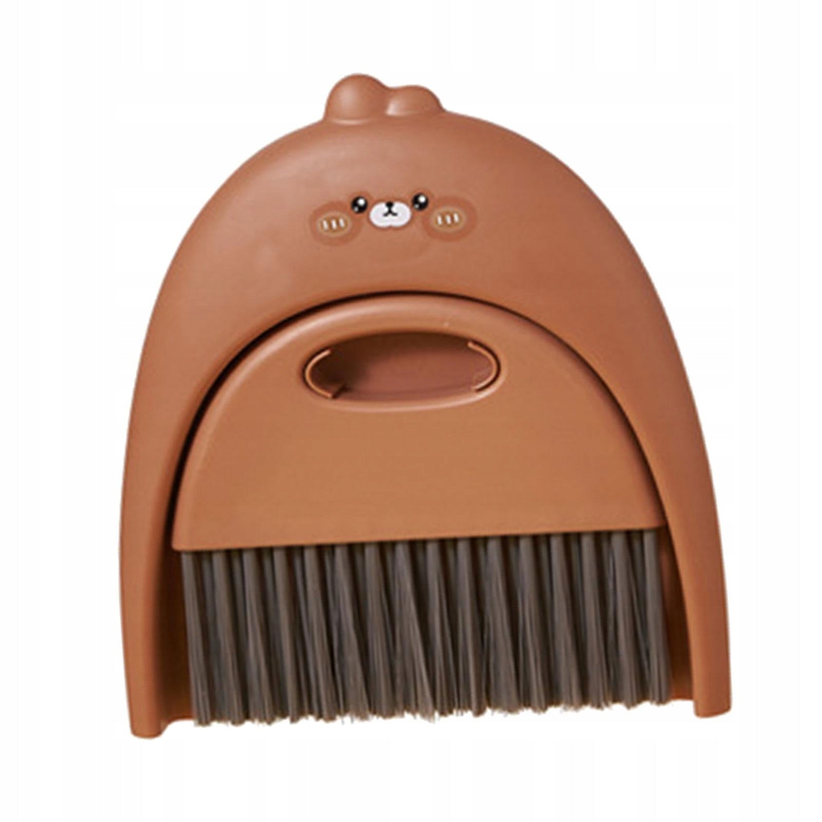 Mini Broom and Dustpan Set Table Small Broom and Dustpan Little brown bear