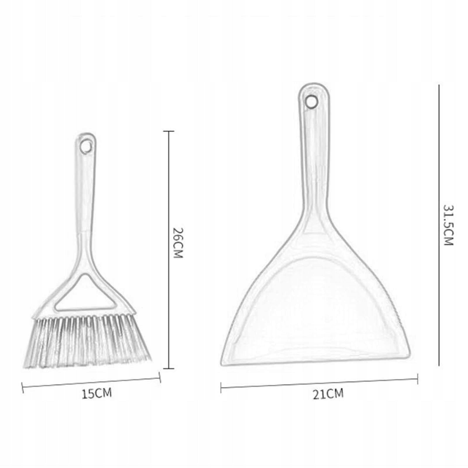 Mini Broom and Dustpan, Table Cleaning Brush, Hand Brush, Sweeping Green Brand no brand
