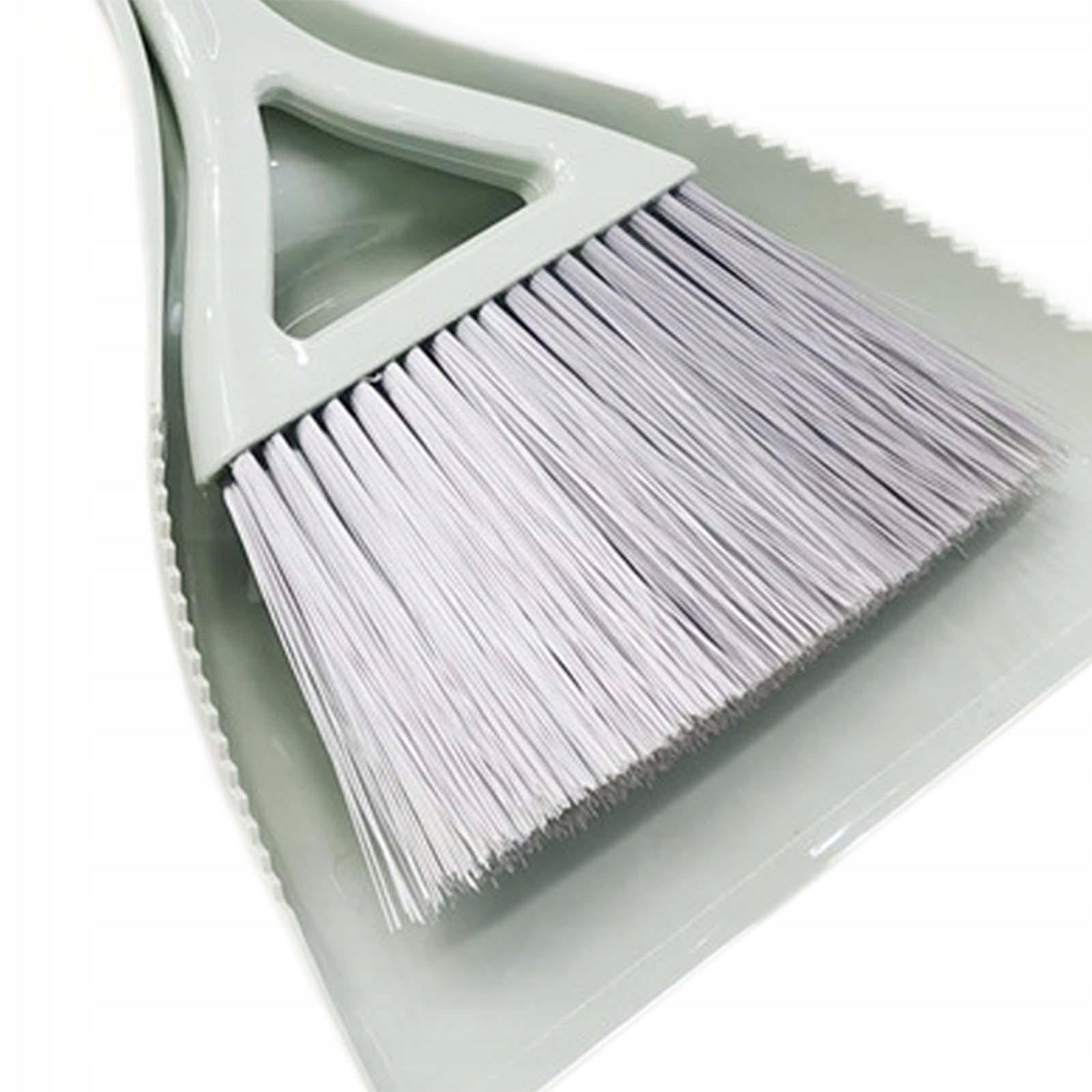 Mini Broom and Dustpan, Table Cleaning Brush, Hand Brush, Sweeping Green Packaging status original