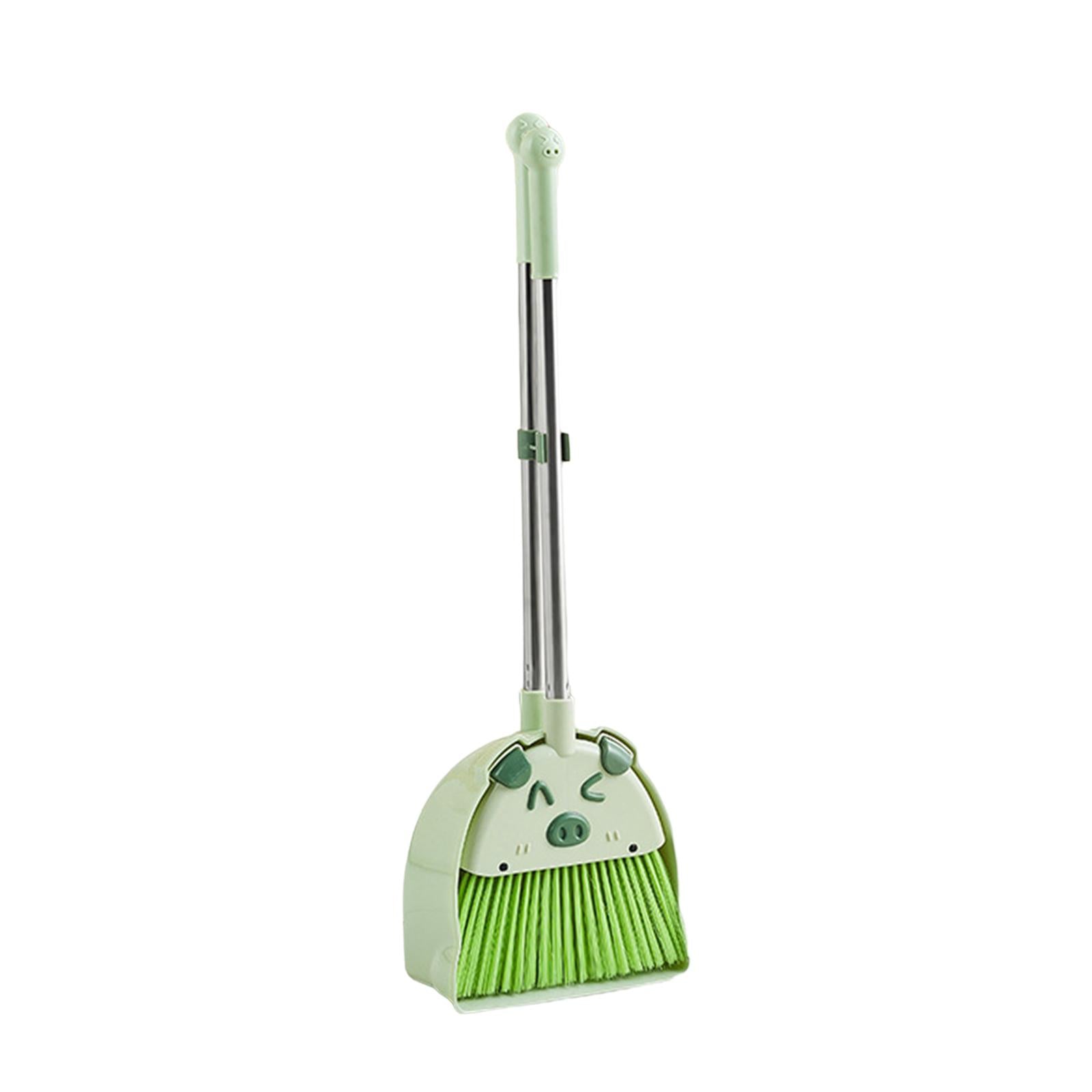 Mini Broom with Dustpan Funny Cleaning Toys Gift Children Sweeping Green Brand no brand