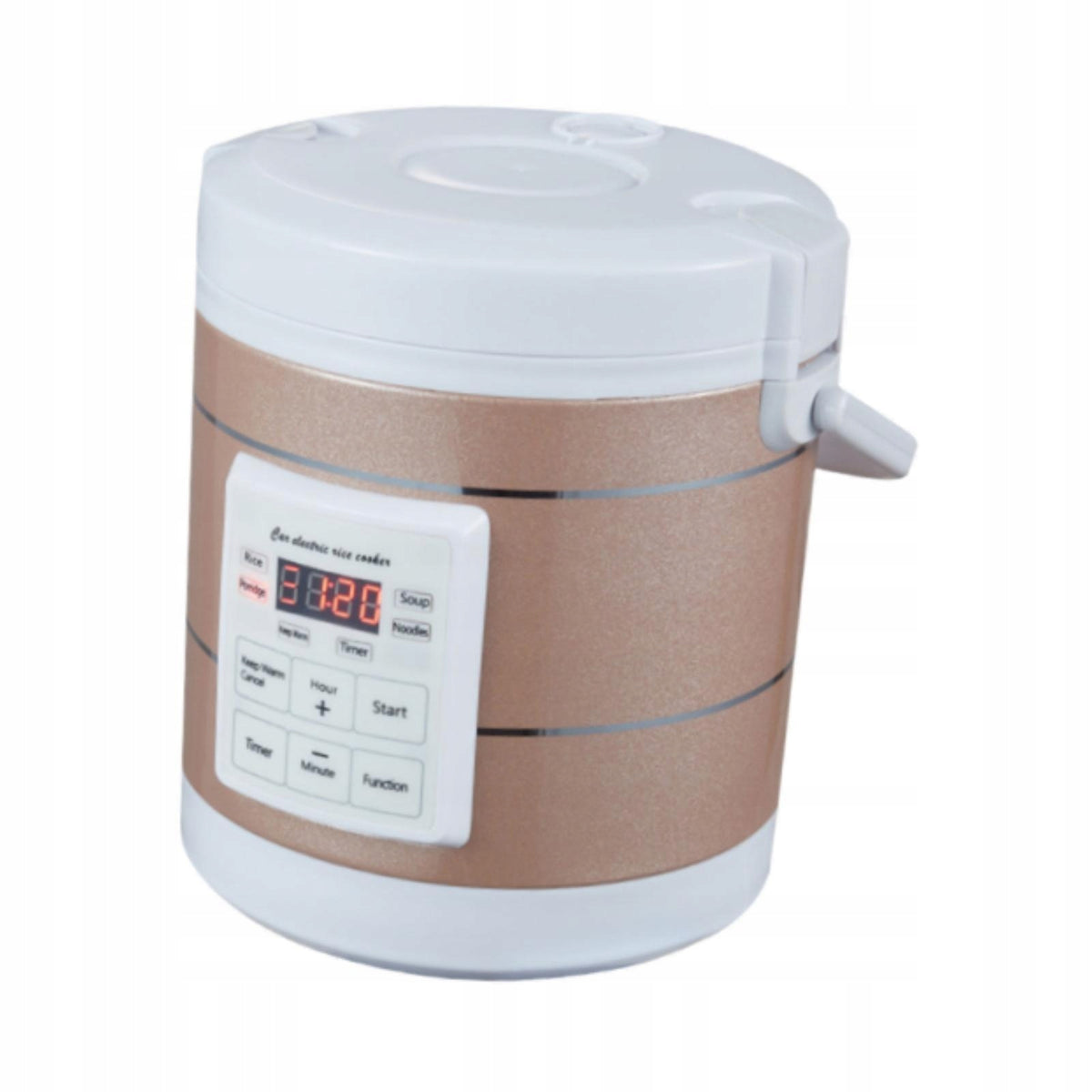 Mini Car Rice Cooker Compact Portable Easy to Clean Multifunction Food Gold Brand no brand