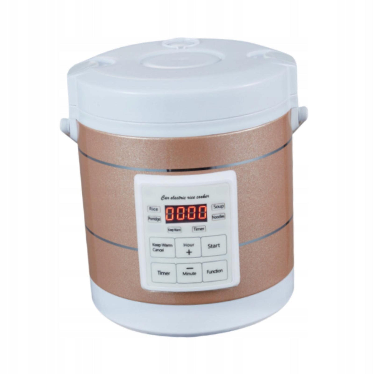Mini Car Rice Cooker Compact Portable Easy to Clean Multifunction Food Gold Dominant color other