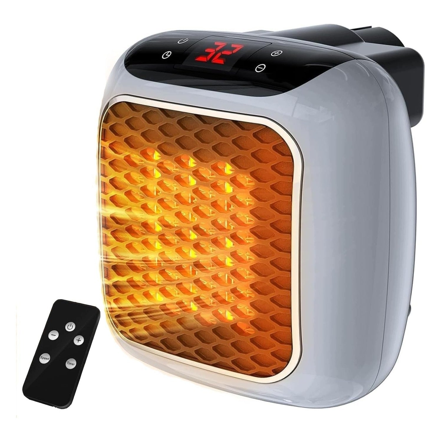 Mini Ceramic Heater - With Remote Control and Thermostat