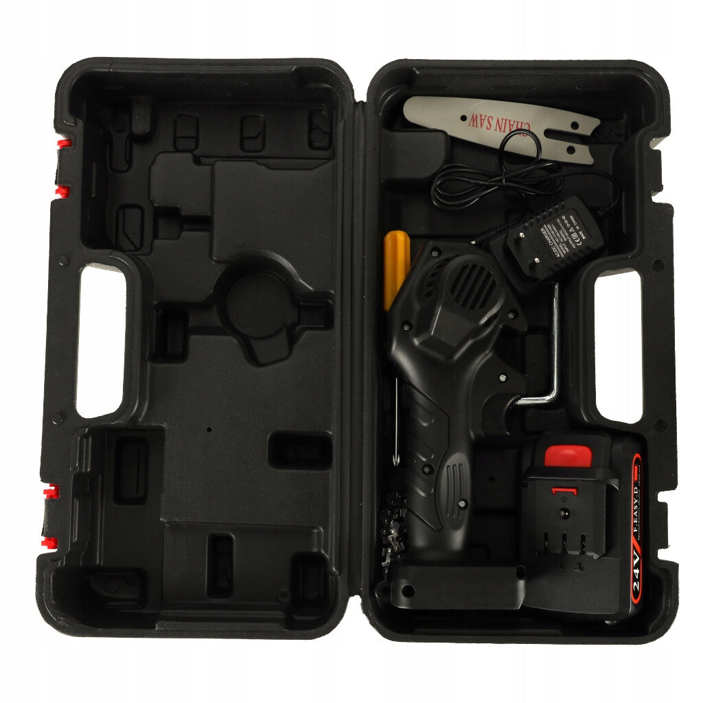 Mini Chainsaw USB Saw in Case Battery voltage 21 V
