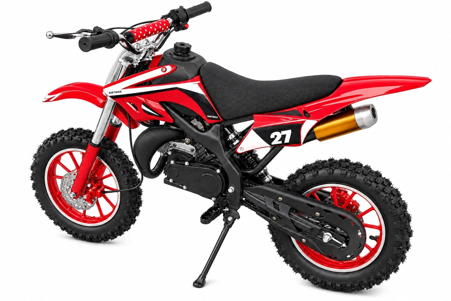 Mini Cross Moto 49cc Combustion on Wheels 10 Inches Motorcycle - Red Packaging status original