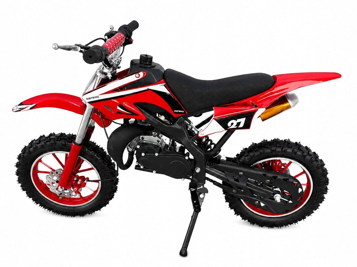 Mini Cross Moto 49cc Combustion on Wheels 10 Inches Motorcycle - Red