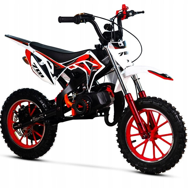 Mini Cross XTR 701 49cm3 (Pull Start) Combustion for children 6+, Red