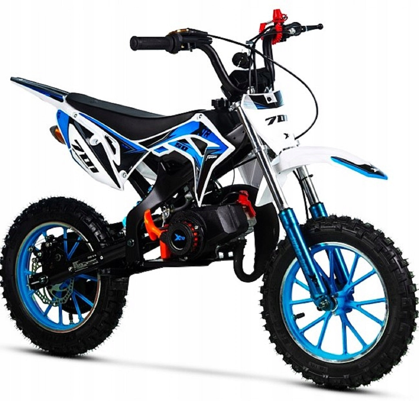 Mini Cross XTR 701 50cm Combustion (E-Start) for children aged 6+, Blue