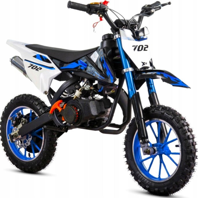 Mini Cross for children 6+I XTR 702 49cm3 (Pull-Start) Combustion, Blue