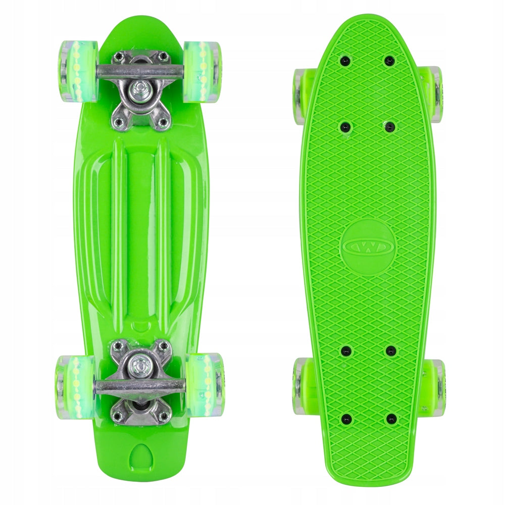 Mini riedlentė WORKER Pico 17" su šviečiančiais ratukais - Green