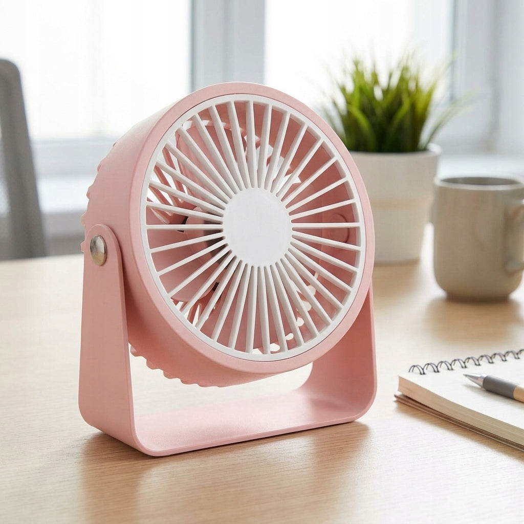Mini Desk Fan USB P35 - 3 Speeds - Random Color Brand no brand