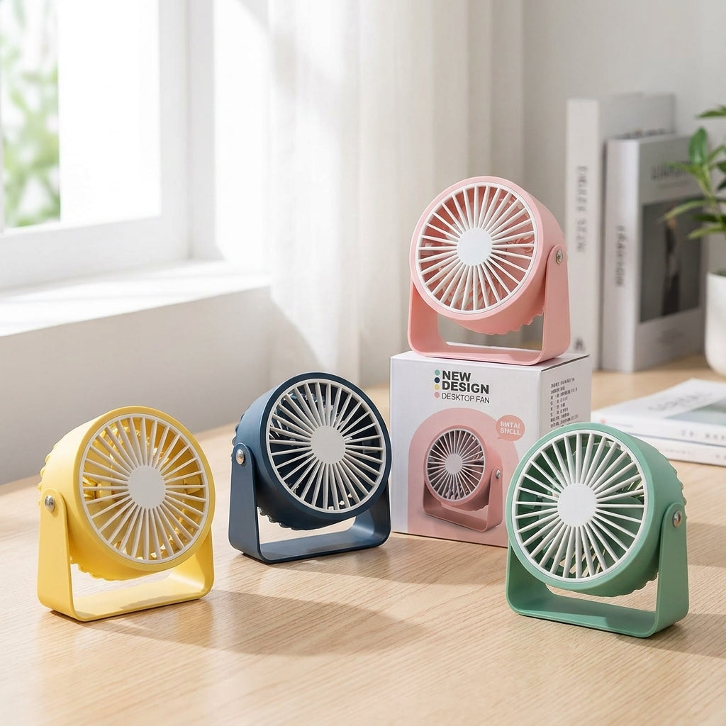 Mini Desk Fan USB P35 - 3 Speeds - Random Color