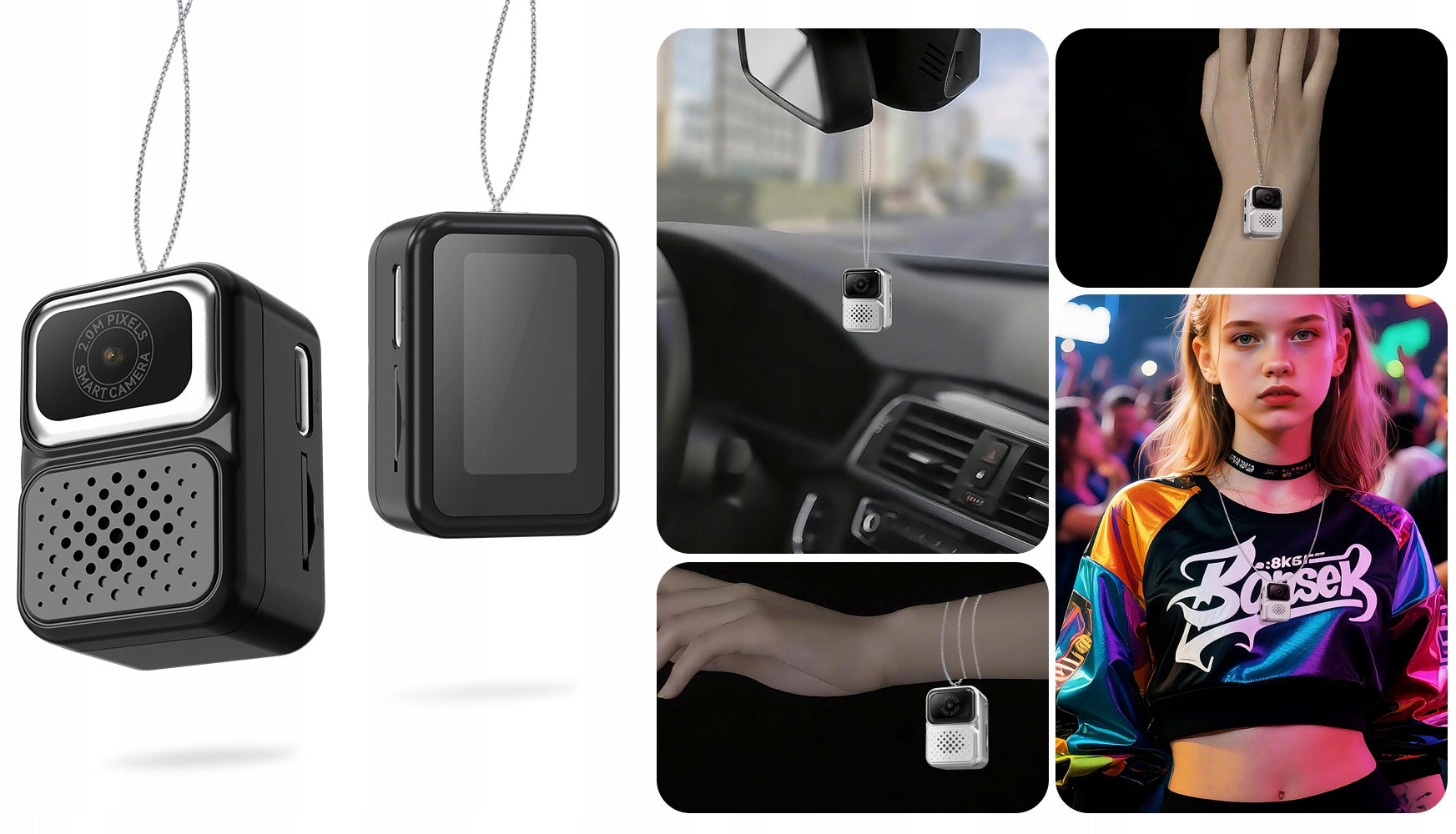Mini Digital Camera XREC X3 2MP Video LCD 0,96 Pendant Keychain Pendant
