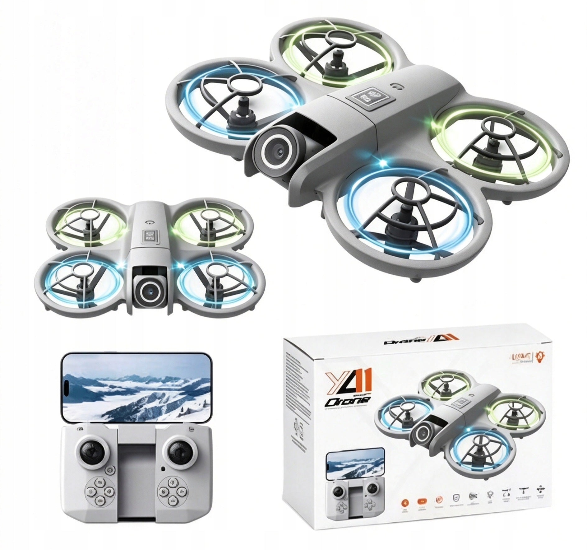 Mini Drone YL01 4K WiFi FPV with Dual Camera Headless Obstacle Avoidance