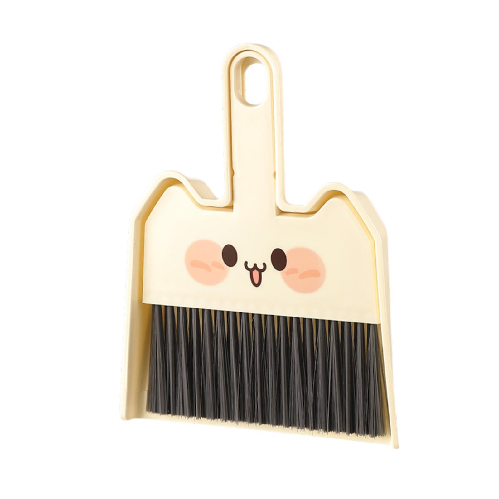 Mini Dustpan and Brush Set Nesting Buckle Design Dustpan and Brush Style C Brand no brand