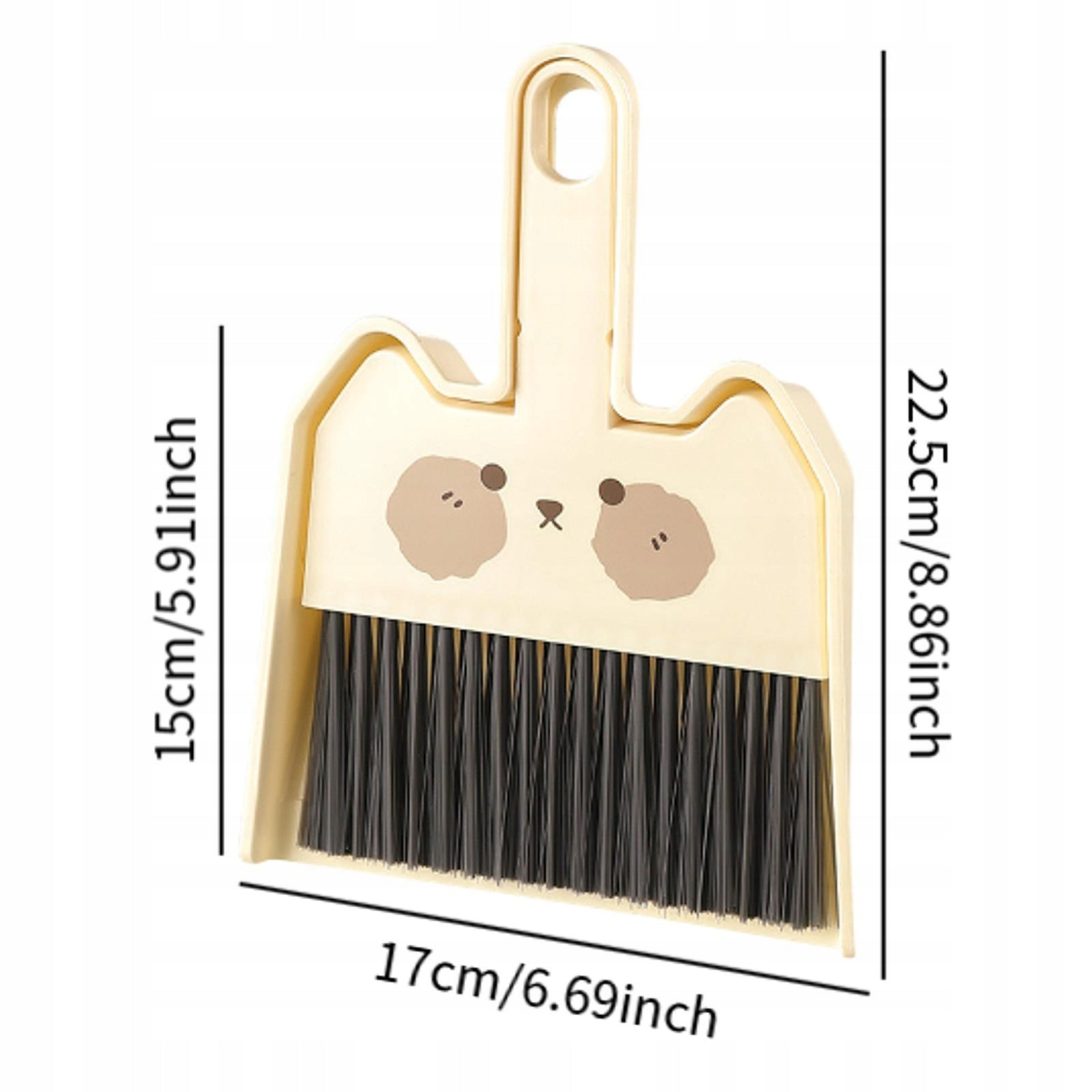 Mini Dustpan and Brush Set Portable for Small Space Desktop Style A Packaging status original