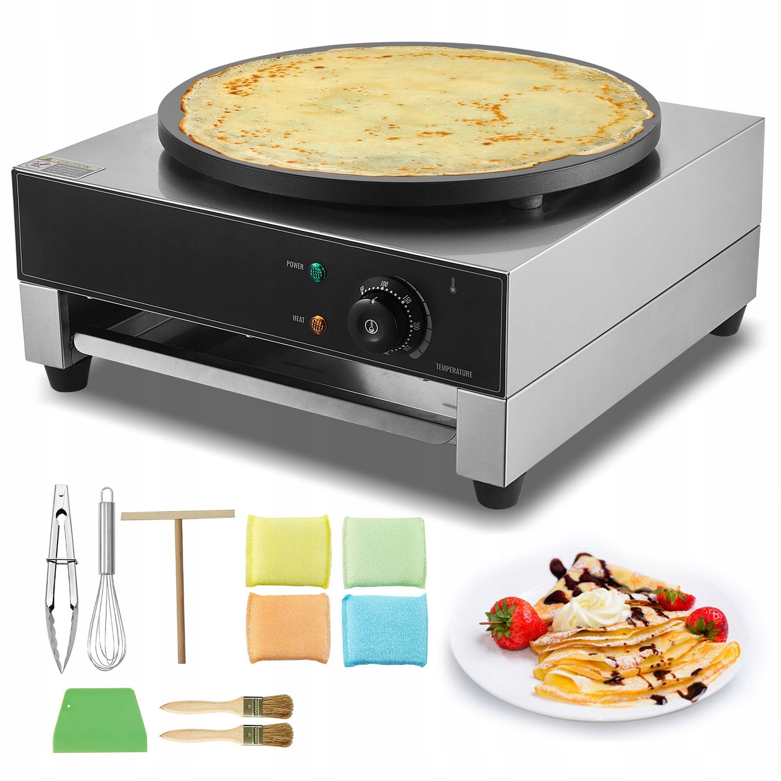 Mini Dutch Pancake Maker 435x455x225MM 1700W Commercial Machine Brand SucceBuy