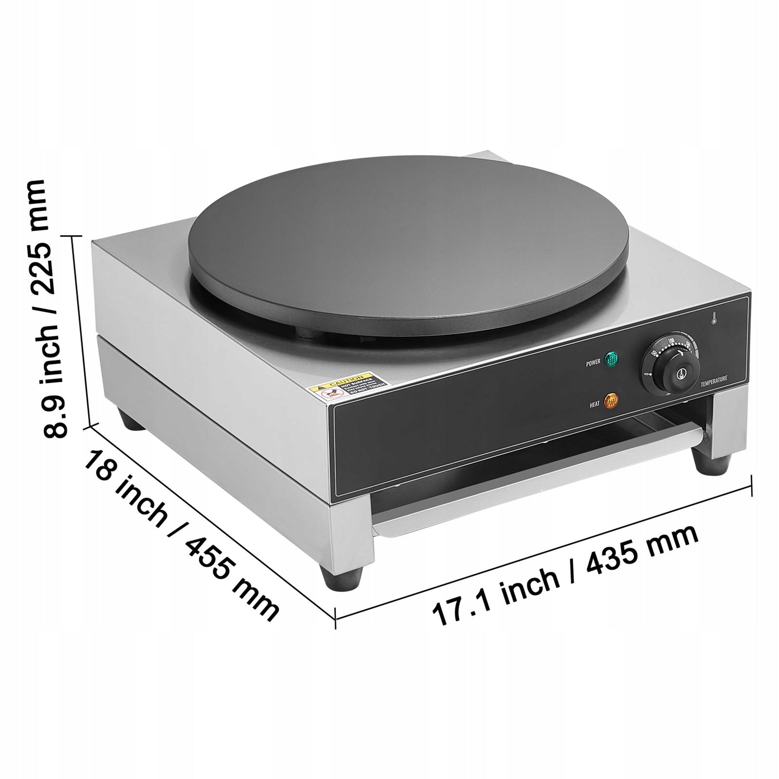 Mini Dutch Pancake Maker 435x455x225MM 1700W Commercial Machine Power rating 1700 W