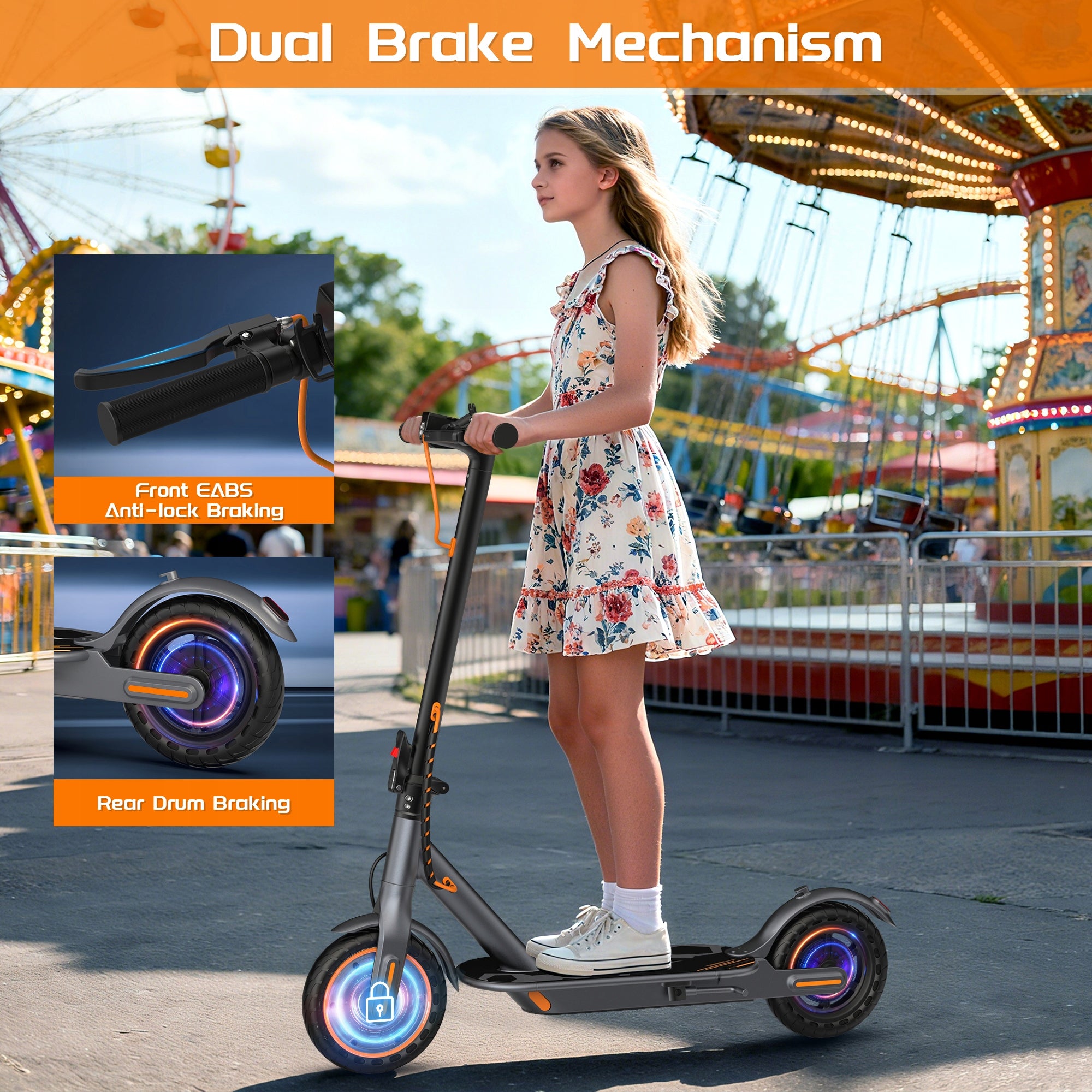 Mini Electric Scooter for Teenagers,350W 19 km Range,APP Foldable Model mini80